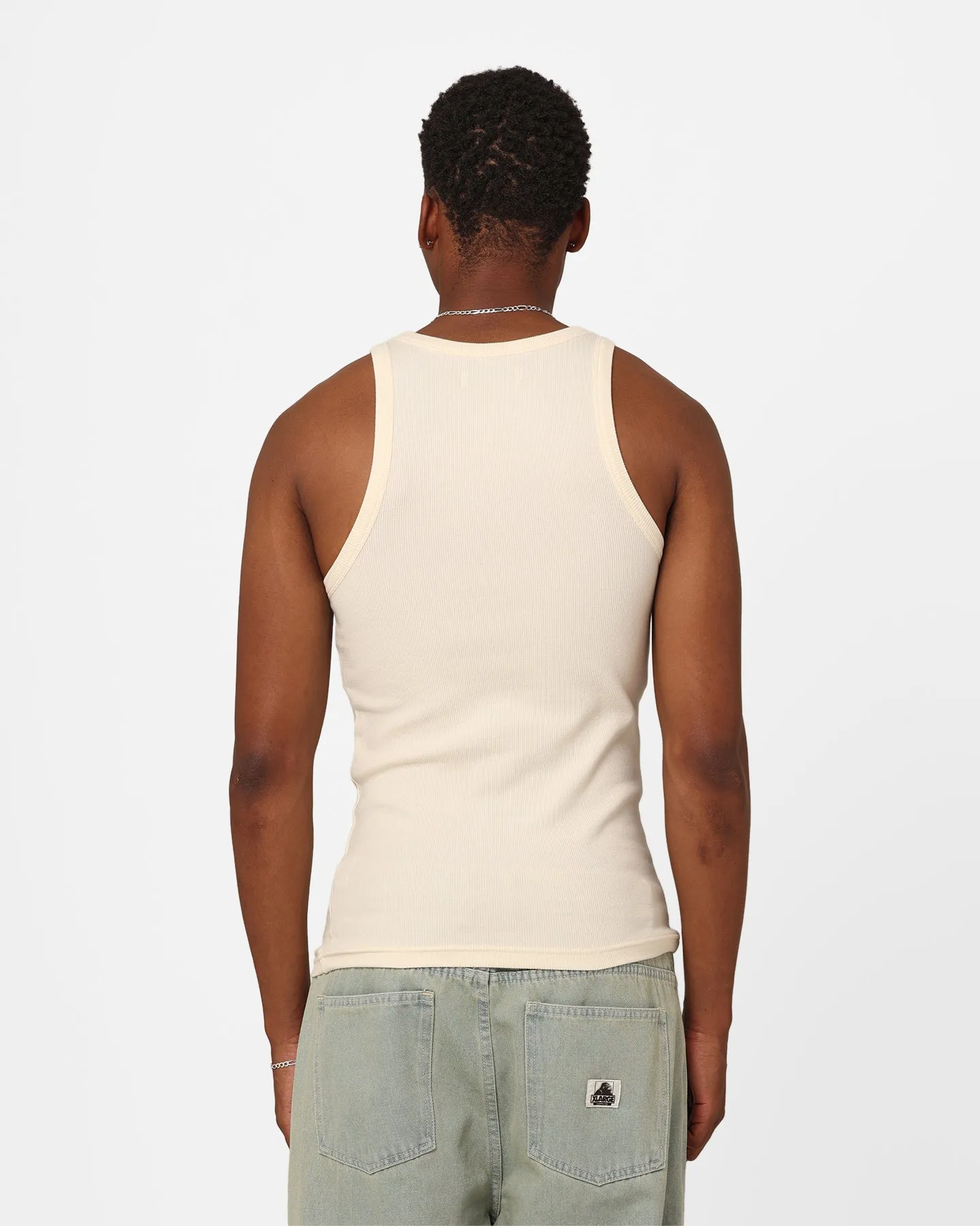 404 Ribbed Singlet Off White