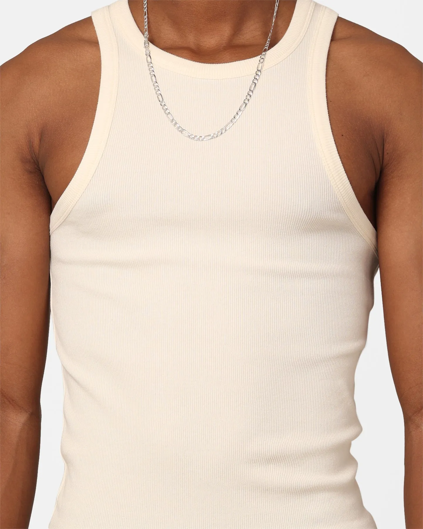 404 Ribbed Singlet Off White