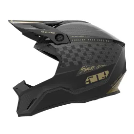 509  Altitude 2.0 Offroad Carbon Fiber Helmet Fidlock Speedsta Black Gold FMVSS 218