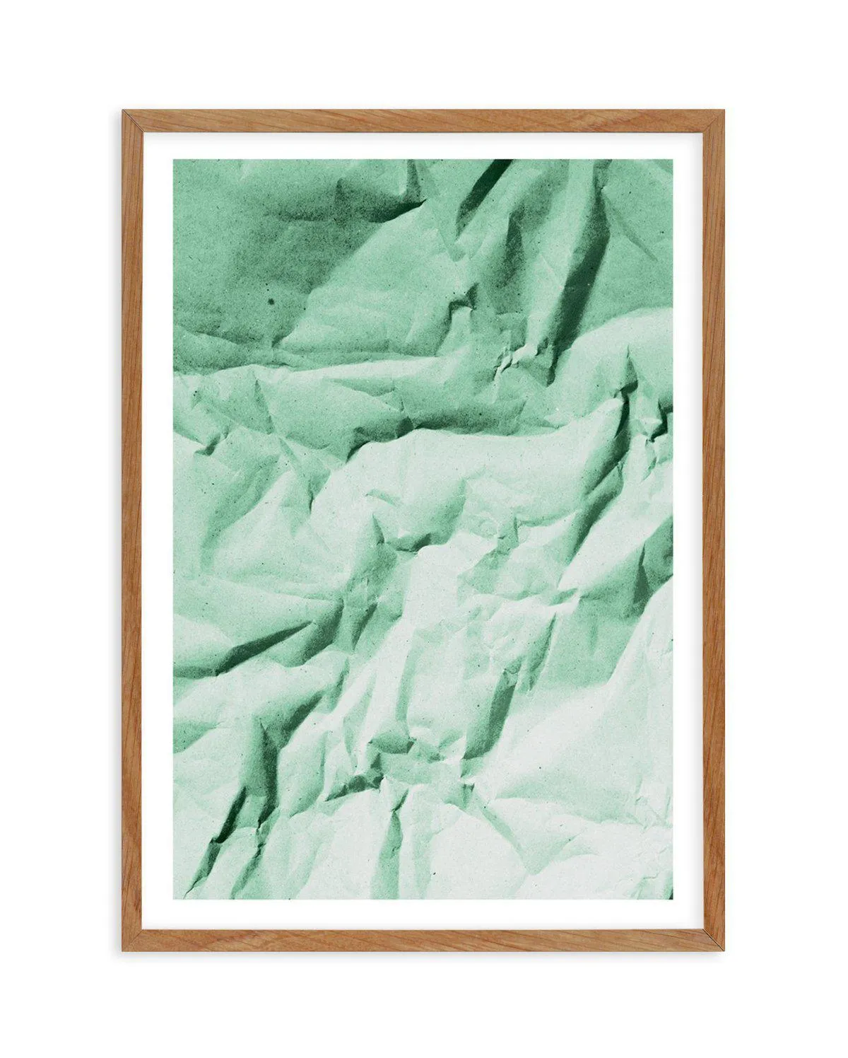 Abstract Green Shadows Art Print