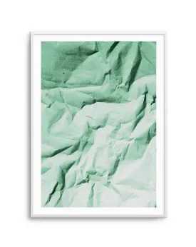 Abstract Green Shadows Art Print