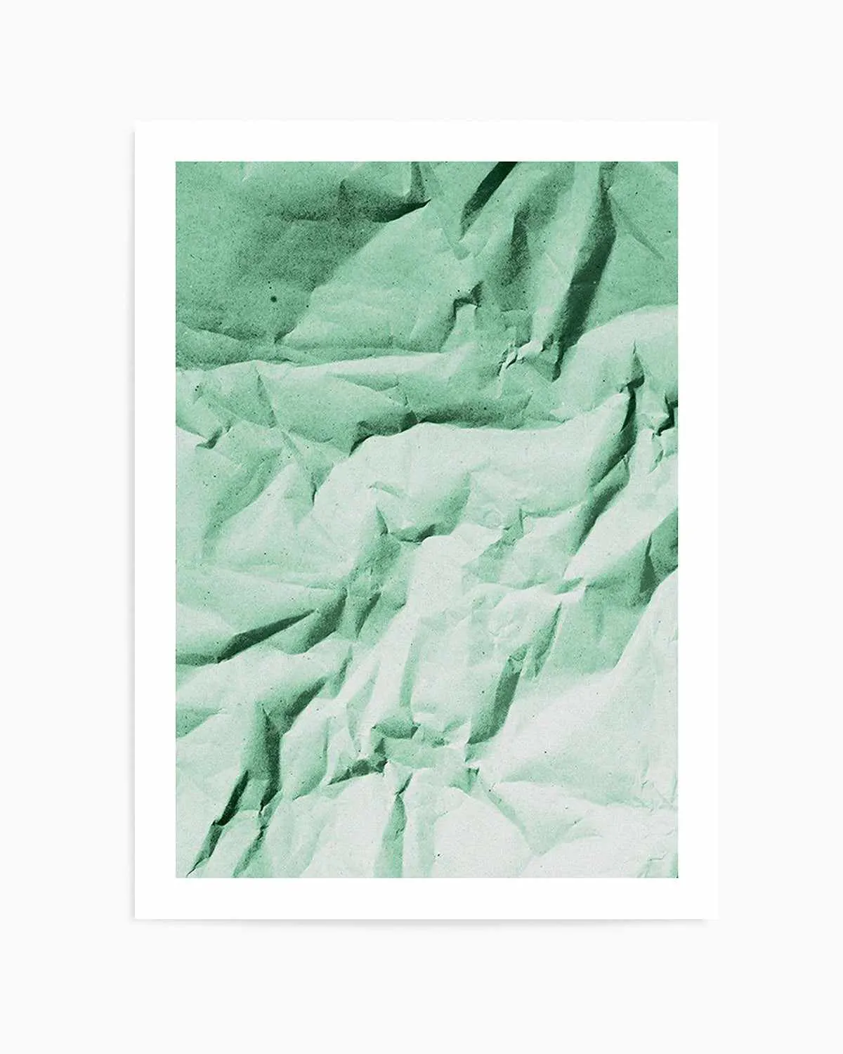 Abstract Green Shadows Art Print