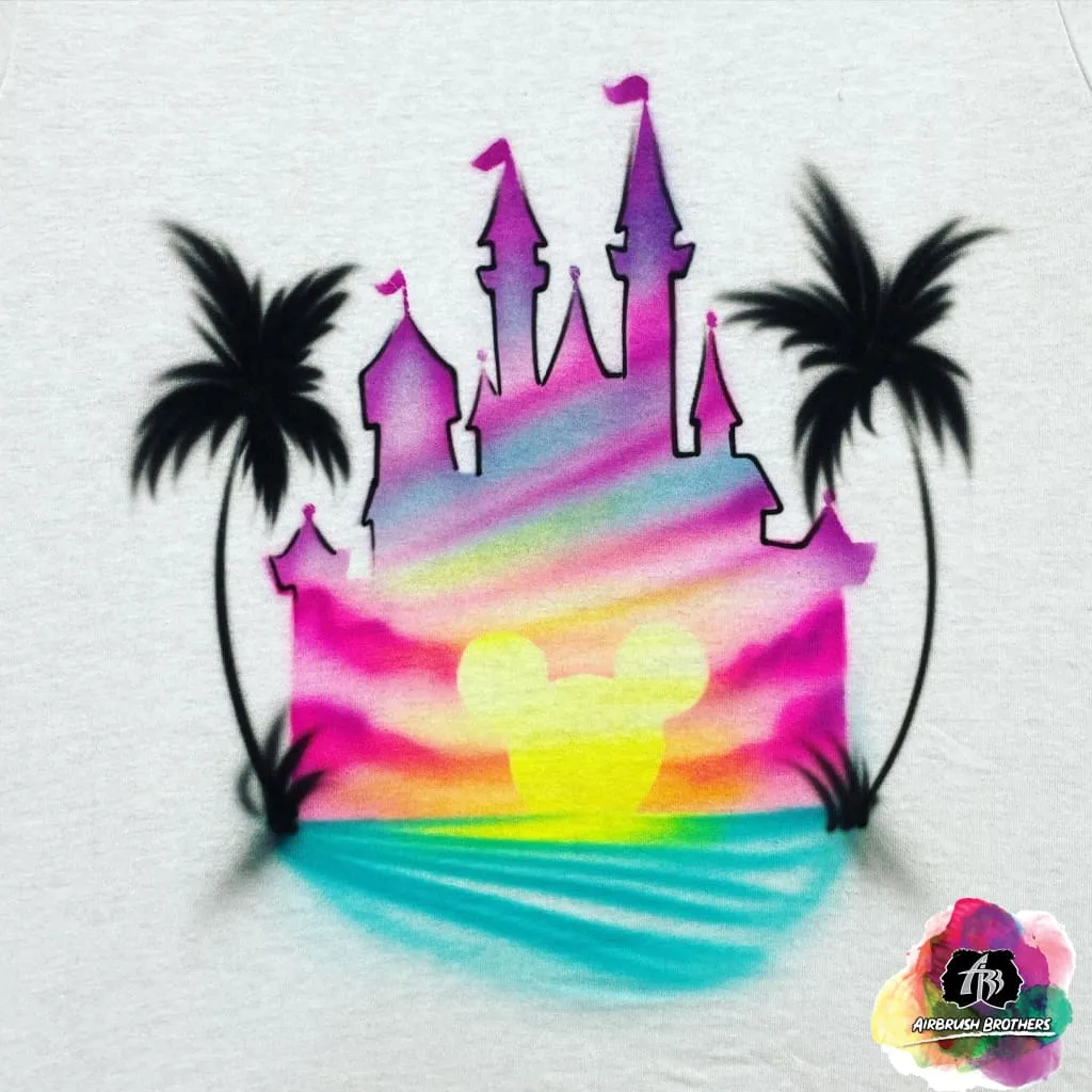 Airbrush Disney Vacation Beach Design