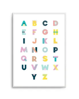 Alphabet | Super Bright Art Print