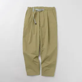 AND WANDER / Nylon Chino Tucked Tapered Pants