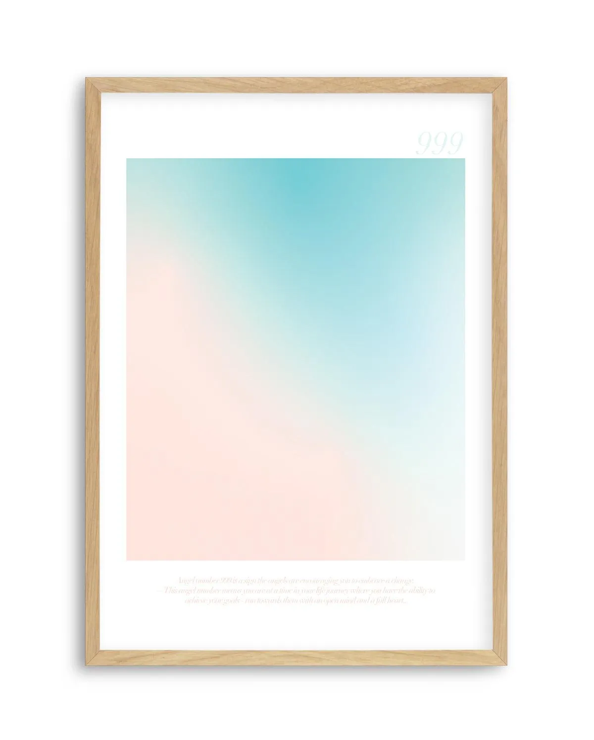 Angel Number 999 Art Print