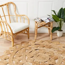 Atrium Tessellate Round Rug (Natural)