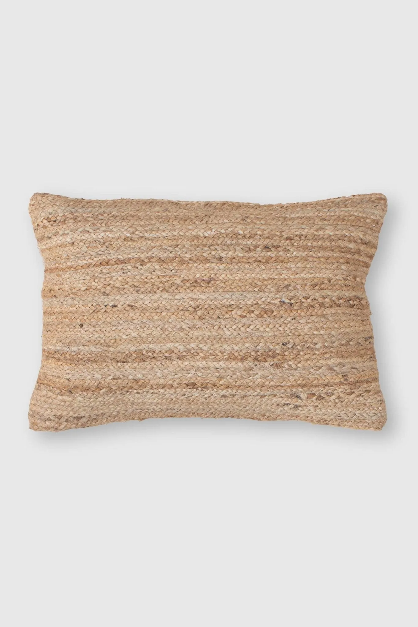 BELLARY- LUMBAR CUSHION COVER - JUTE BRAIDED