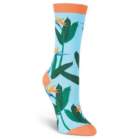 Birds of Paradise Socks Women's Crew Sock