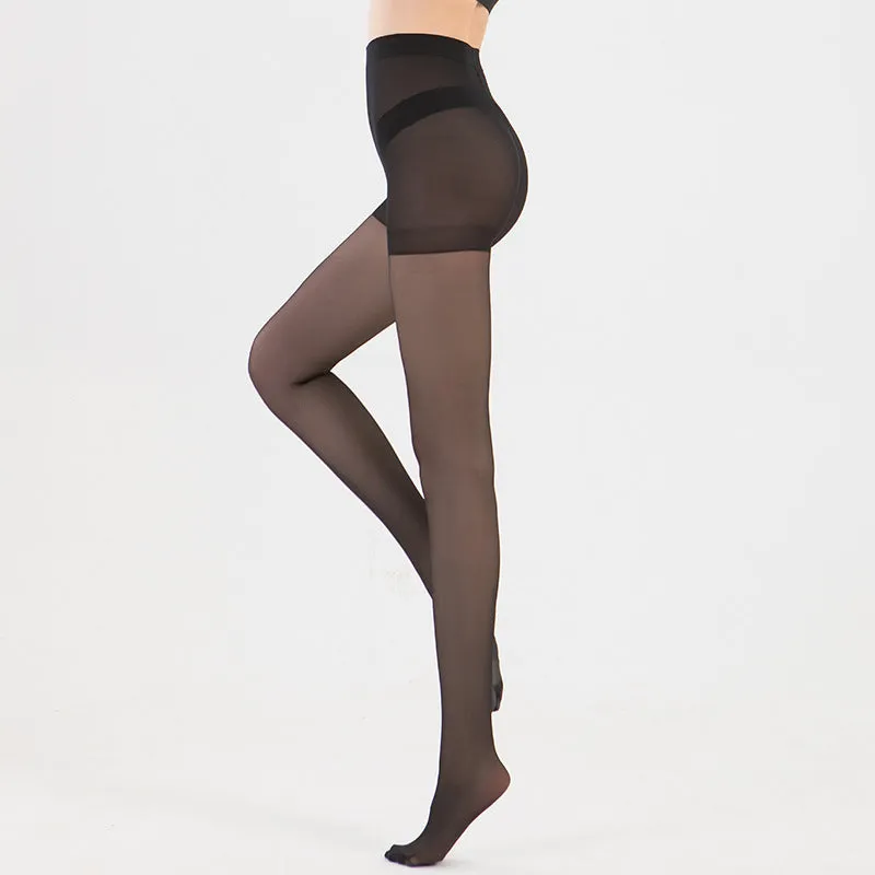 Black anti-hook silk stockings