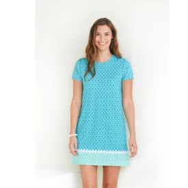 Cabana Life Short Sleeve Shift Dress 486-SP23 - St. Pete Mint