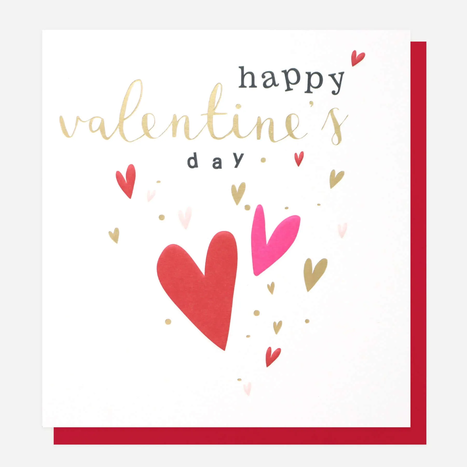 Caroline Gardner Hearts Happy Valentines Card