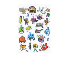 Chanukah Puffy Stickers