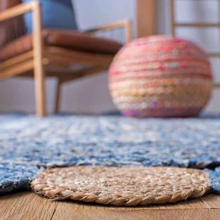 CIVILIAN  -BRAIDED JUTE & DENIM RUG