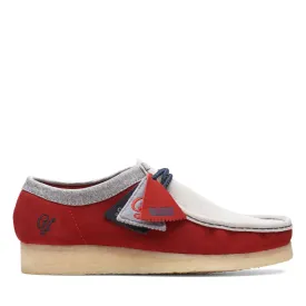 Clarks Originals Wallabee Low Vcy Men's Gray and Red Suede 26166291