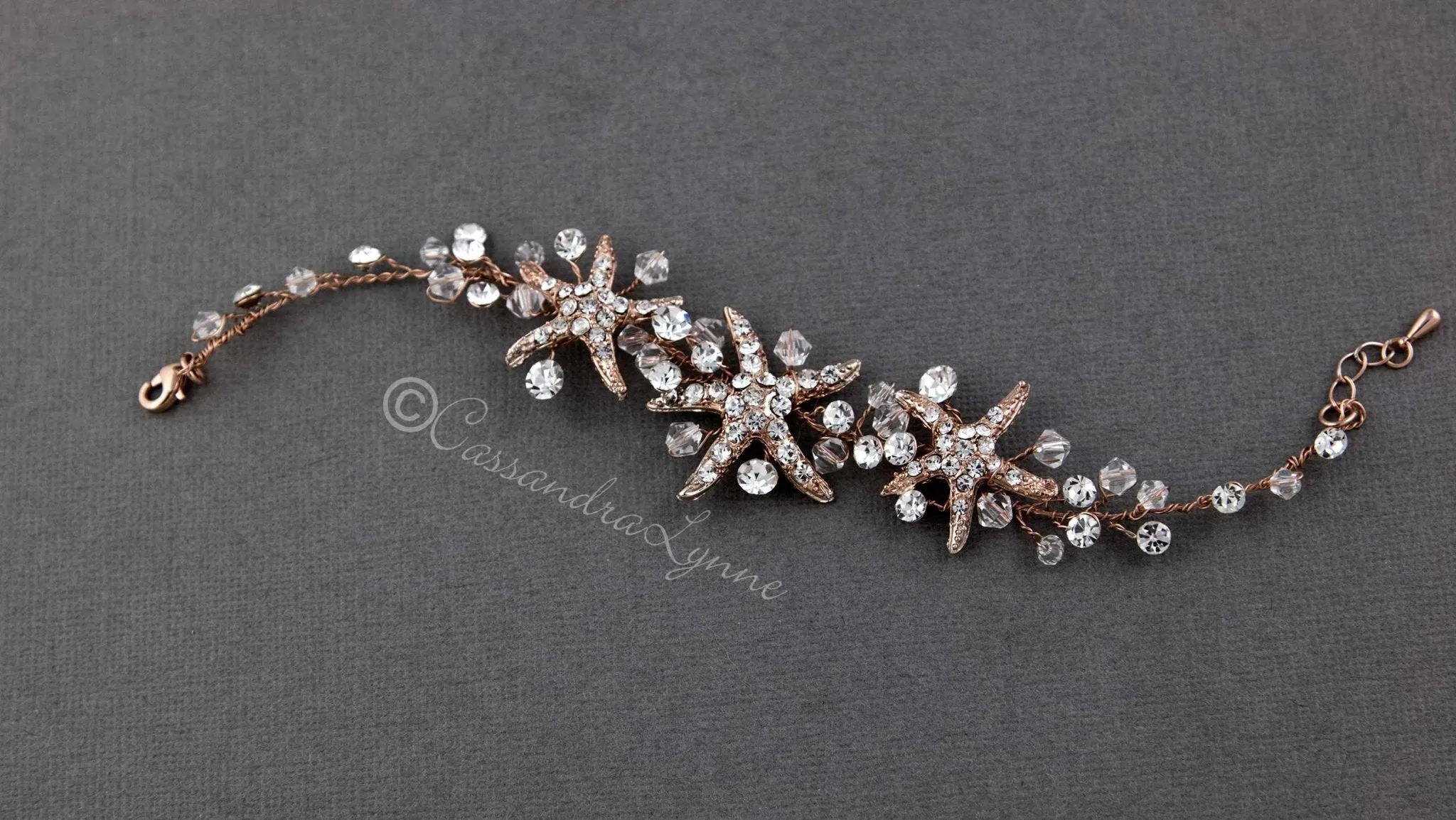 Crystal Starfish Beach Bracelet