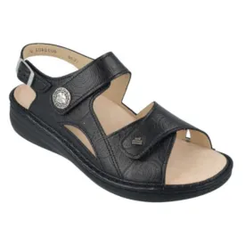 Finn Comfort Barbuda Sandal Black Arabesque (Women's)