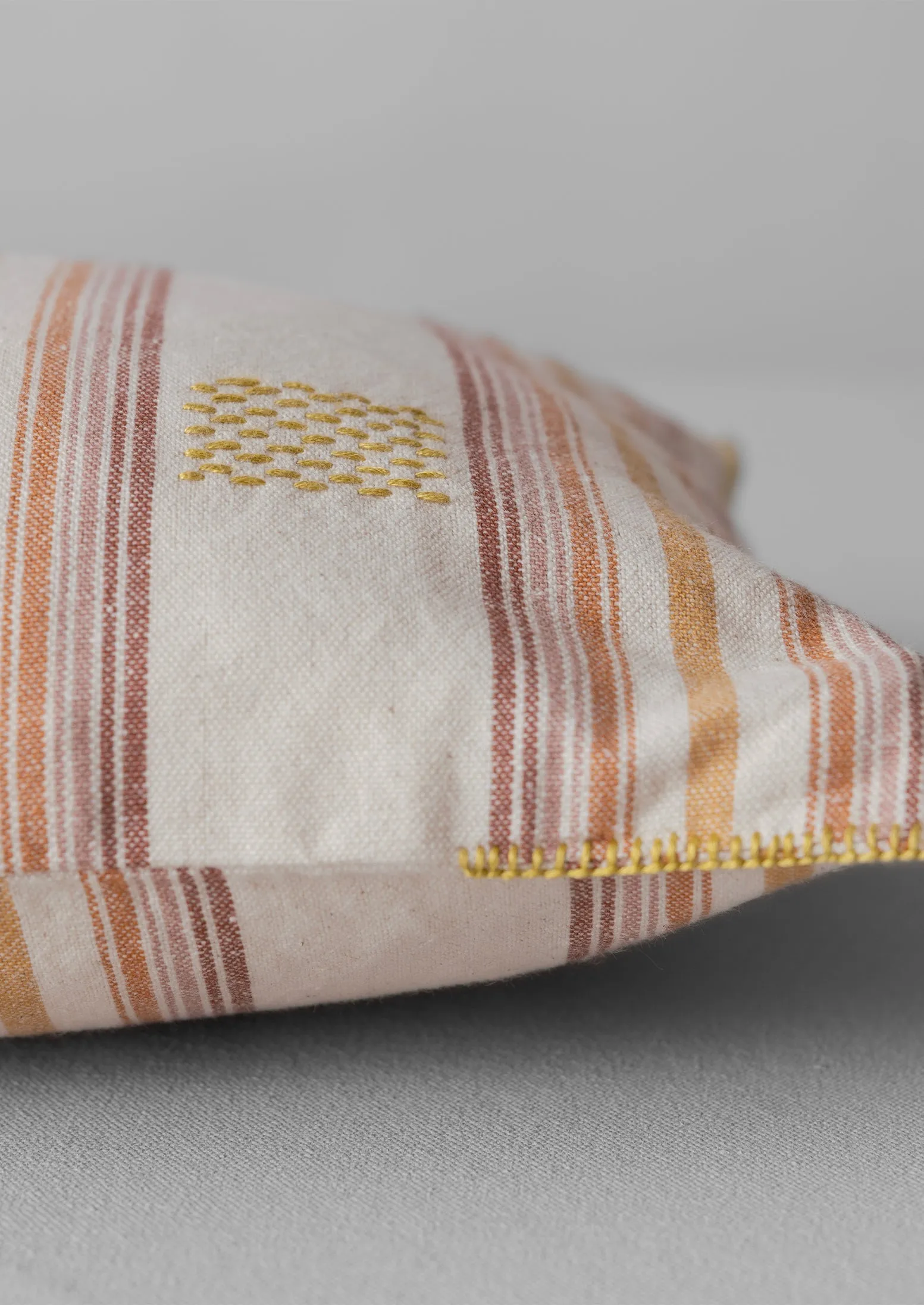 Fjord Stripe Rectangular Pillow Cover | Apricot