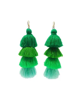 Gala earrings green