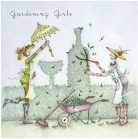 Gardening Girls Greeting Card from Berni Parker