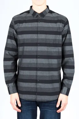 Guys Long Sleeve Striped Print Shirt