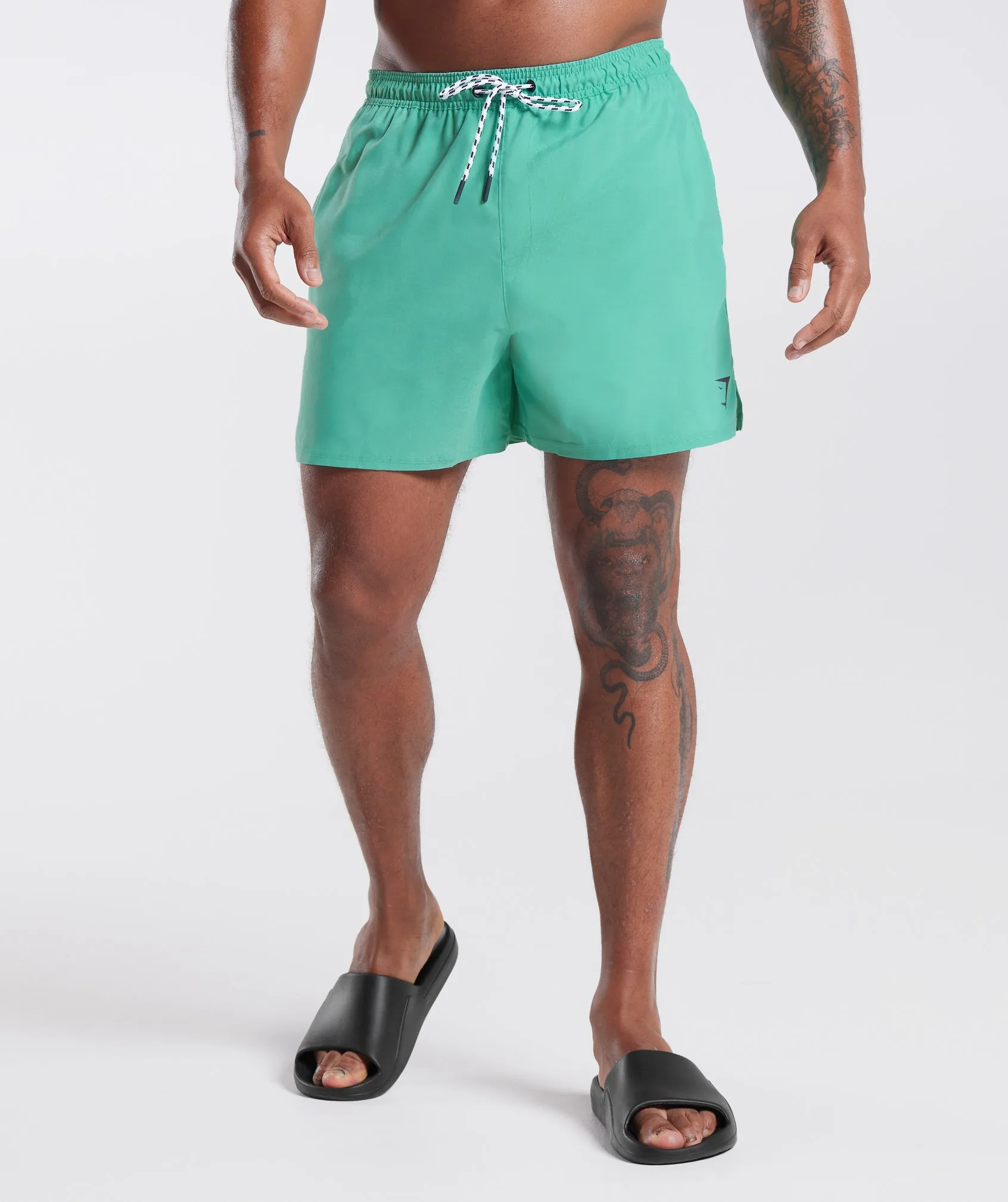 Gymshark 5" Swim Shorts - Oxidized Green