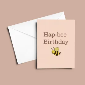 Hap-bee Birthday Card