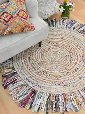 HENRY- ROUND JUTE CHINDI RUG