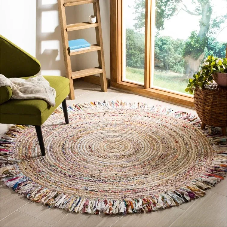 HENRY- ROUND JUTE CHINDI RUG