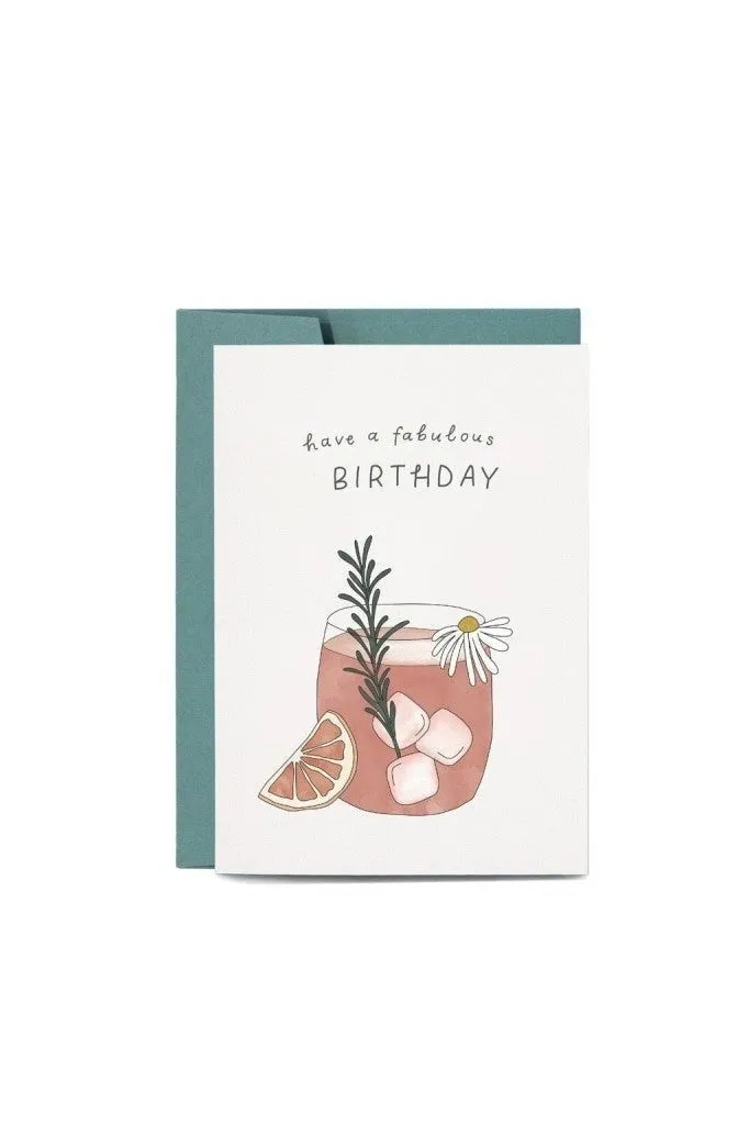 In The Daylight - Birthday Cocktail - Greeting Card