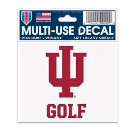 Indiana Hoosiers 3" x 4" Golf Decal