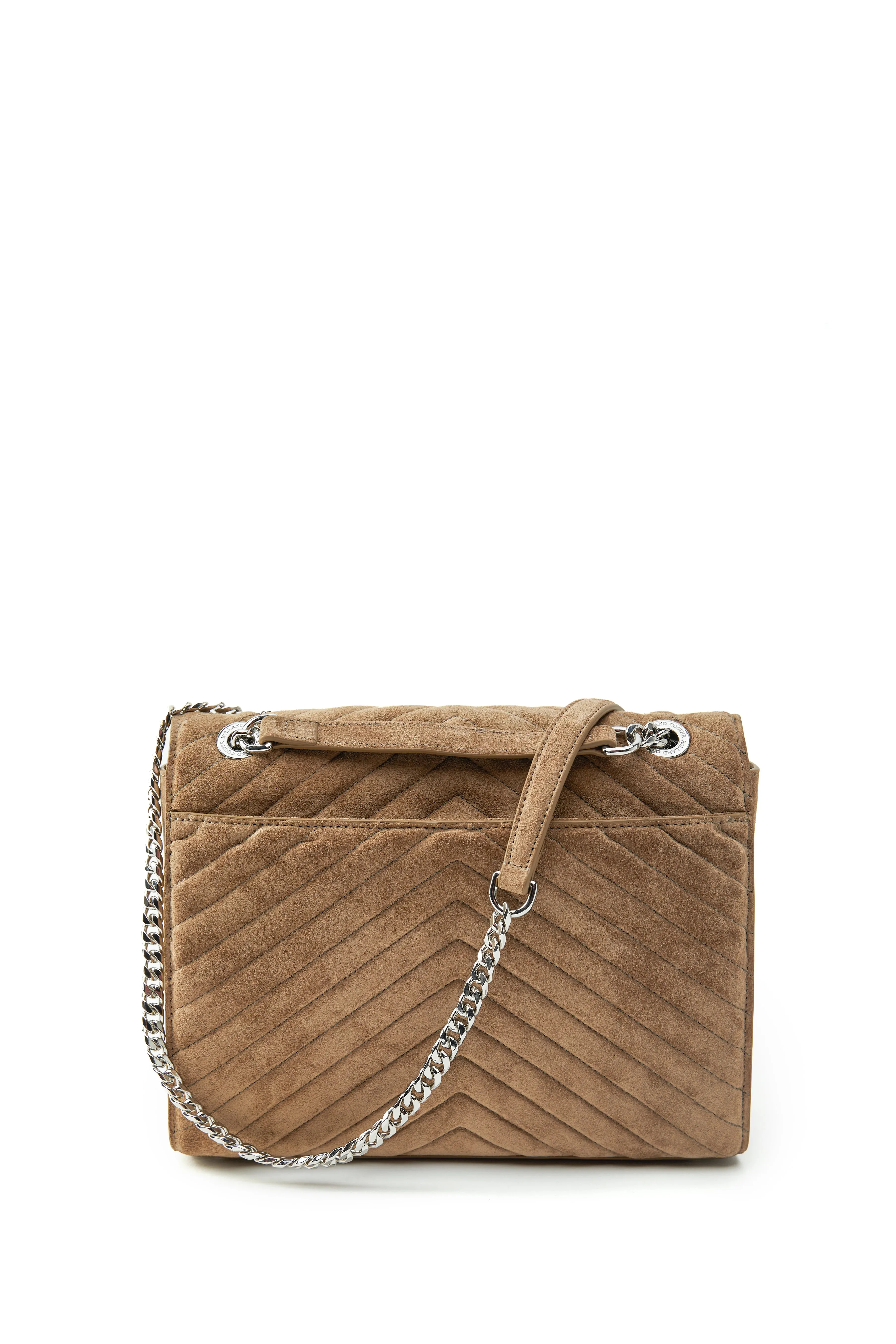 Knightsbridge Shoulder Bag (Taupe Suede)