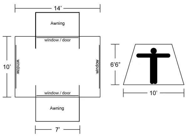 Kodiak Canvas 6714 Screen House Tent