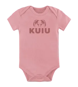 KUIU Stacked Logo Baby One-Piece | Rose