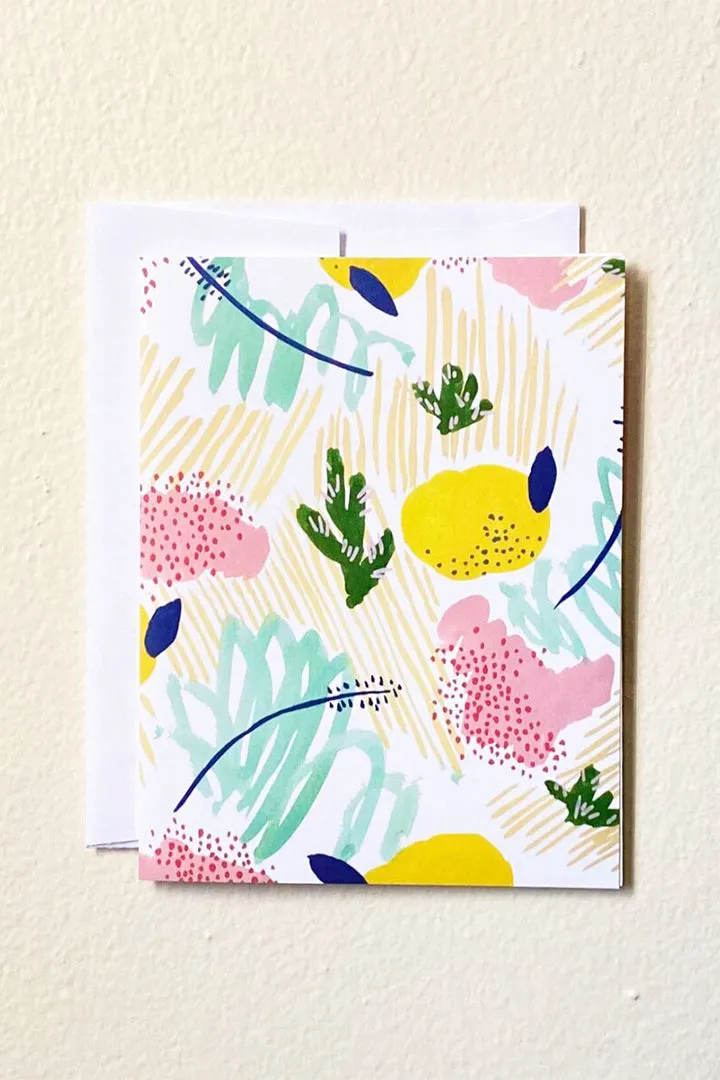 Llubav Cacti Lemonade Notecard