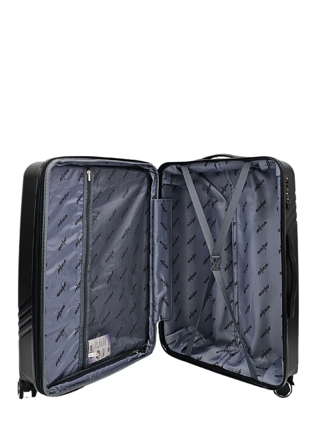 Luggage Suitcase Travel Bag Carry On Hand Cabin Check in Hard-Shell 4 Spinner Wheels Trolley Set