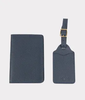 Luggage Tag Passport Duo :: Navy Blue