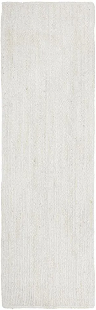 Manly White Runner Rug