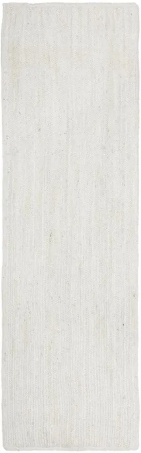 Manly White Runner Rug