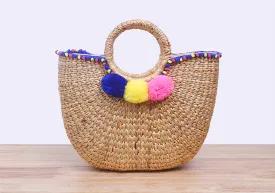 MoCraft - Straw beach handbag (small)