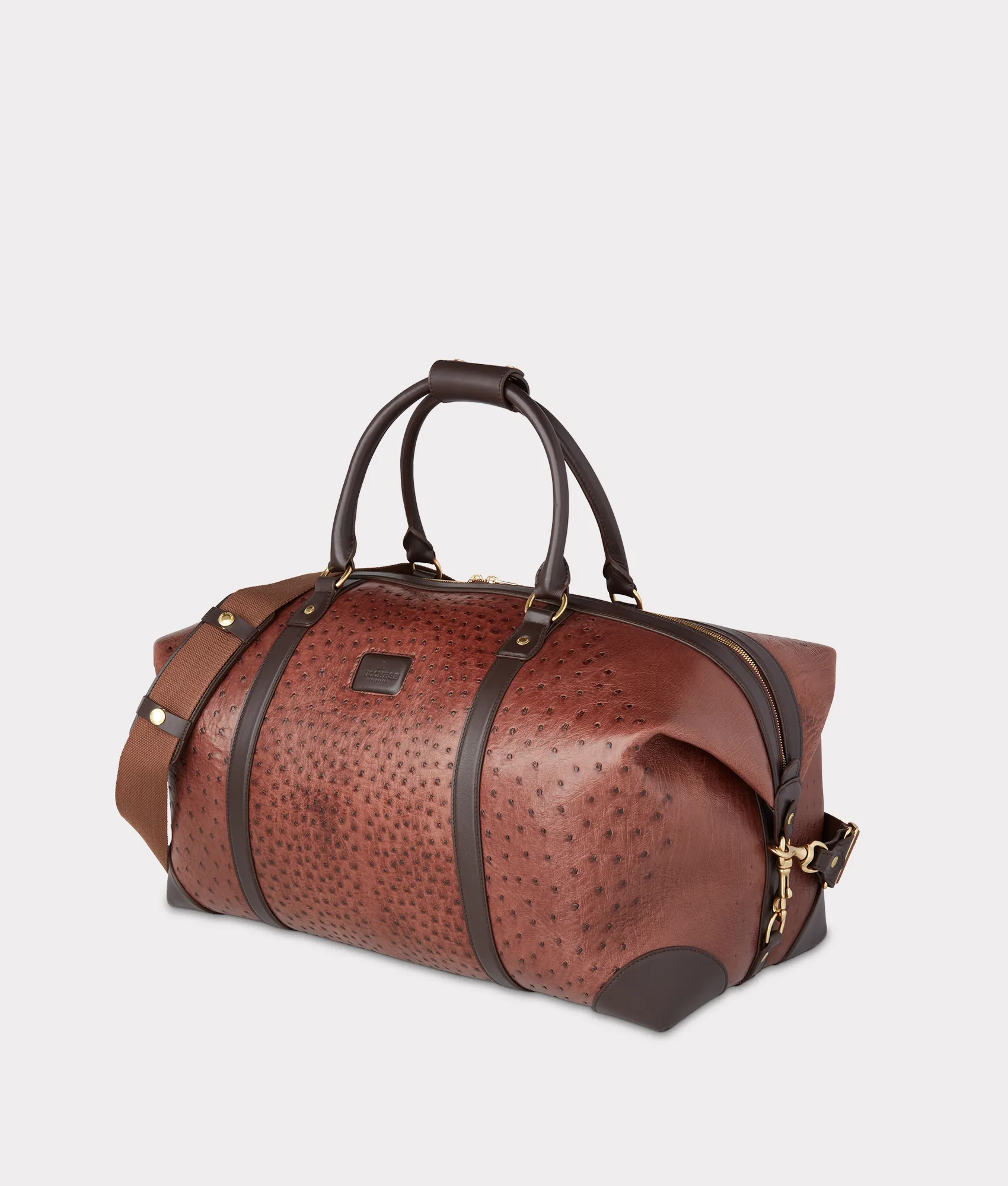 Ostrich Duffle - Large :: Chocolate