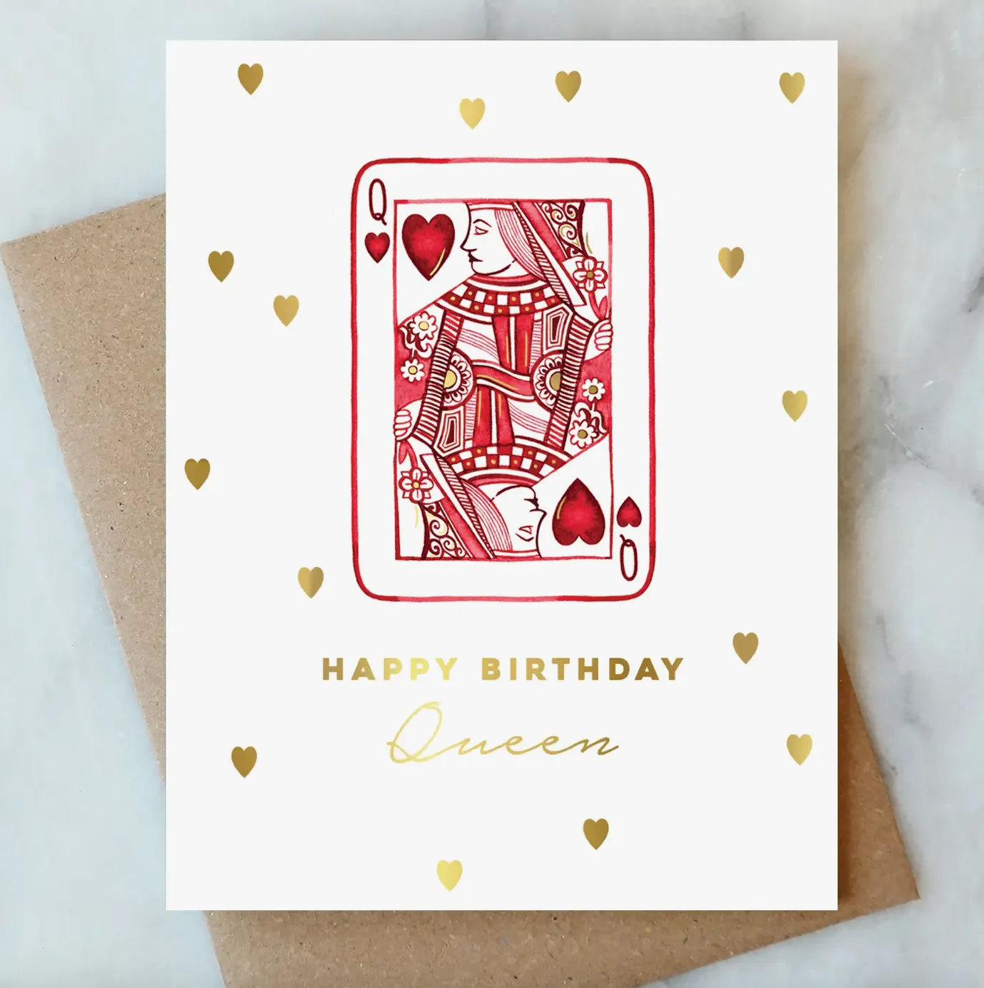 Queen of Hearts Birthday Card