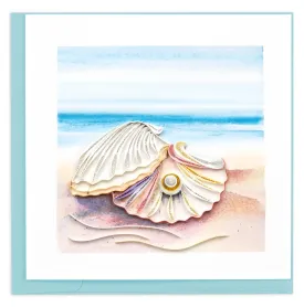 Quilling Card - Seashell & Pearl