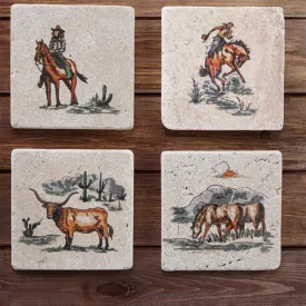 " Duffel " Ranch Life Coasters